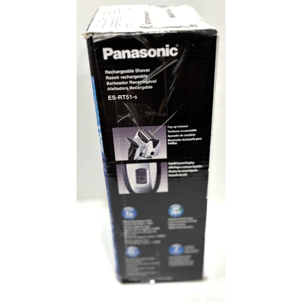 Panasonic ES-RT51-S Wet Dry 3-Blade Rechargeable Electric Shaver w/ Charger - Picture 12 of 14